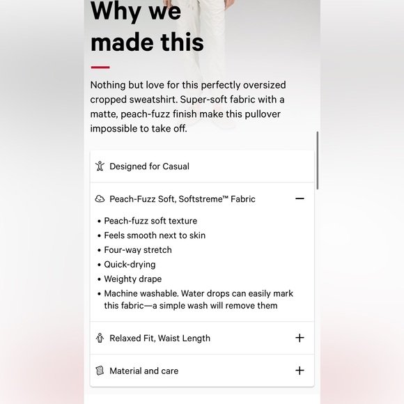 Lululemon Softstreme Perfectly Oversized Cropped Crew - Picture 5 of 6
